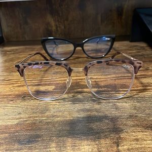 Quay Bluelight glasses! Brown glasses only. Don’t look good on me, but are cute!